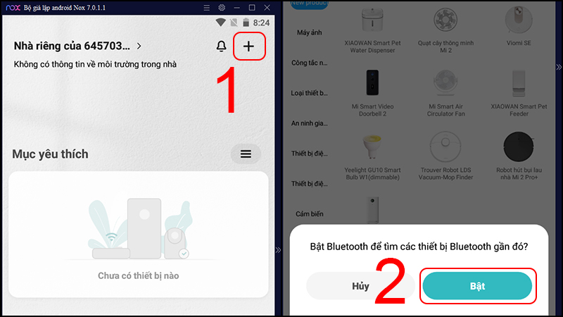 Th&ecirc;m thiết bị v&agrave;o Mi Home